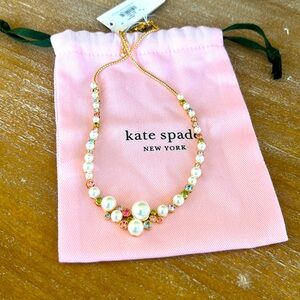 NWT Kate Spade ♠️ Pearl and Gem Necklace 🌺